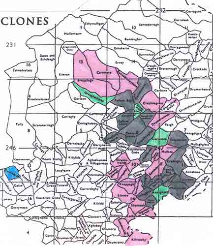 Map of Shannock Townlands